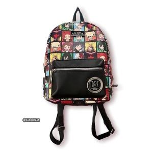 Hot Topic Bioworld My Hero Academia Chibi Grid Mini Backpack
